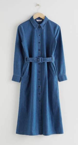 and other stories denim dress