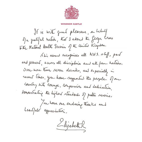 queen elizabeth letter