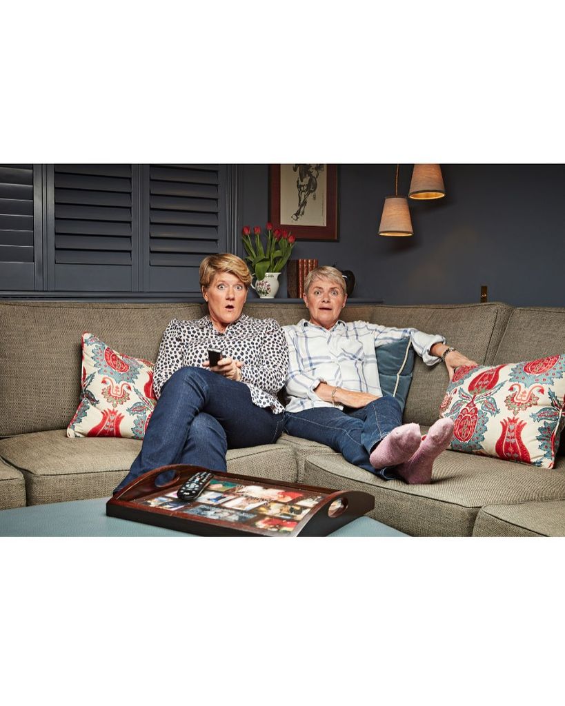 Claire Balding with her wife Alice Arnold 
