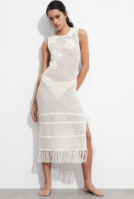 and other stories white crochet dress 