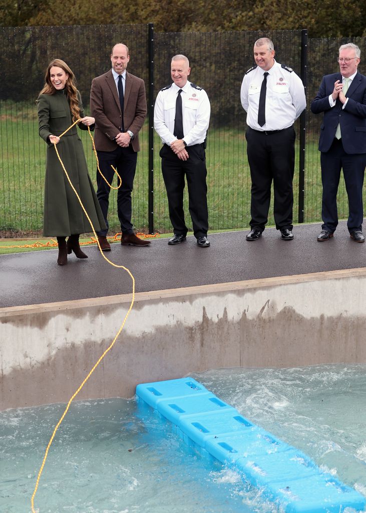 William and Kate took part in a training scenario