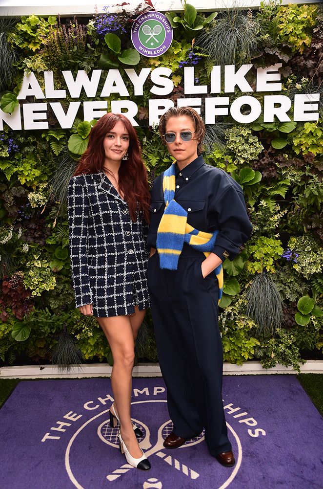 Olivia Cooke and Emma D'Arcy at AELTC’s Parkside Suite at Wimbledon