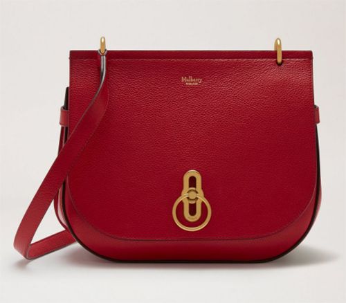 Kate Middleton carrying the Mulberry Darley bag in red