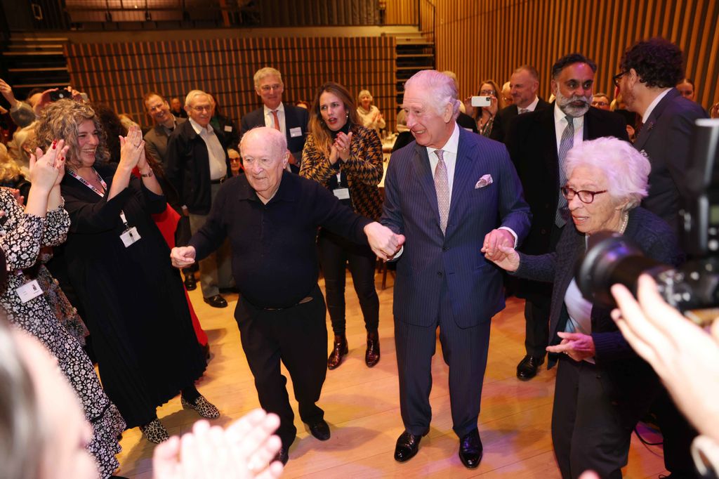 King Charles danced with Eva at a pre-Chanukah reception hosted on site for Holocaust survivors in 2022