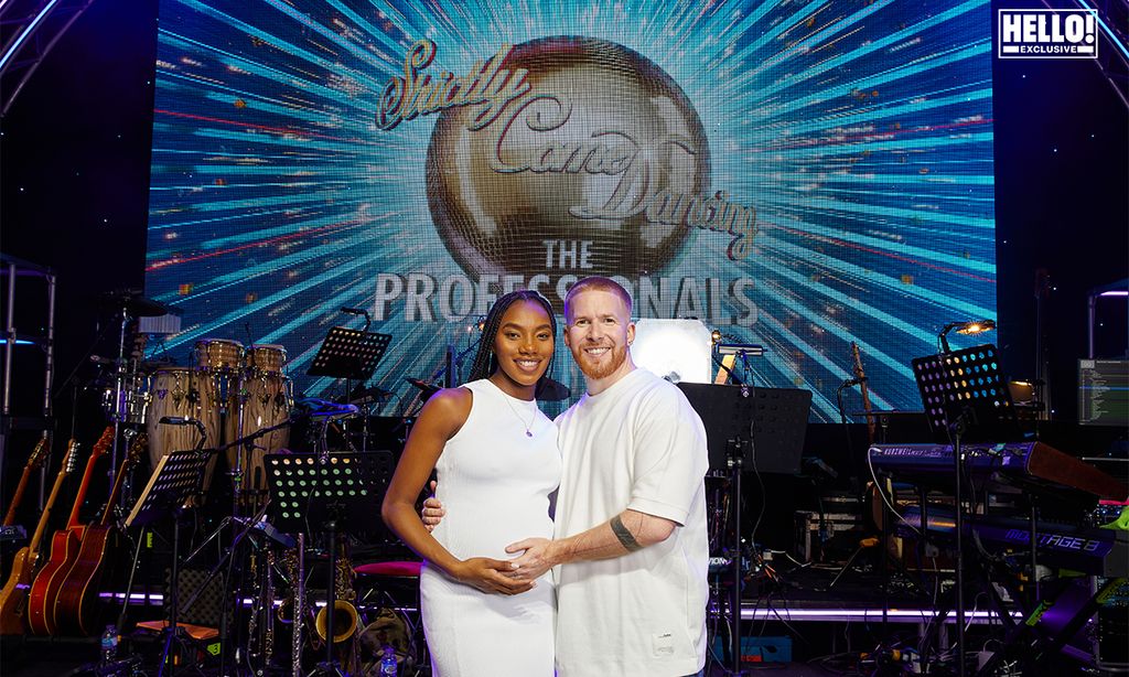 Strictly's Neil Jones poses with his pregnant love Chyna Mills