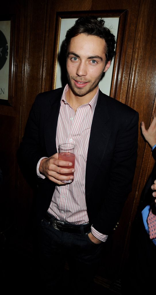 James Middleton with blonde stubble in a black jacket