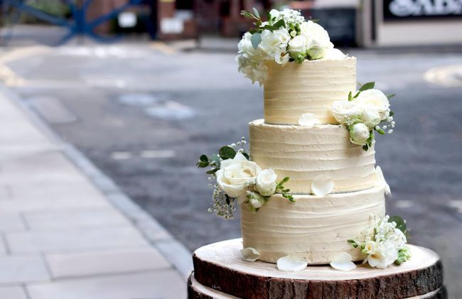 Royal Wedding Vegan Lemon and Elderflower 3 tier Cake