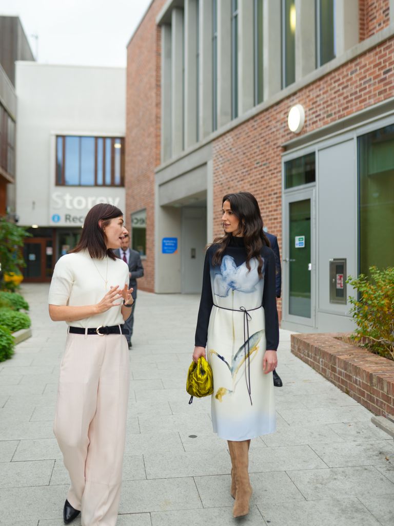 Princess Rajwa at hospital in London