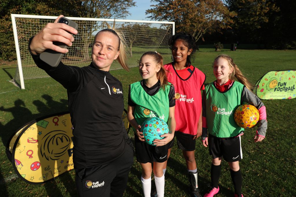 Beth Mead has teamed up with McDonalds for their Fun Football programme