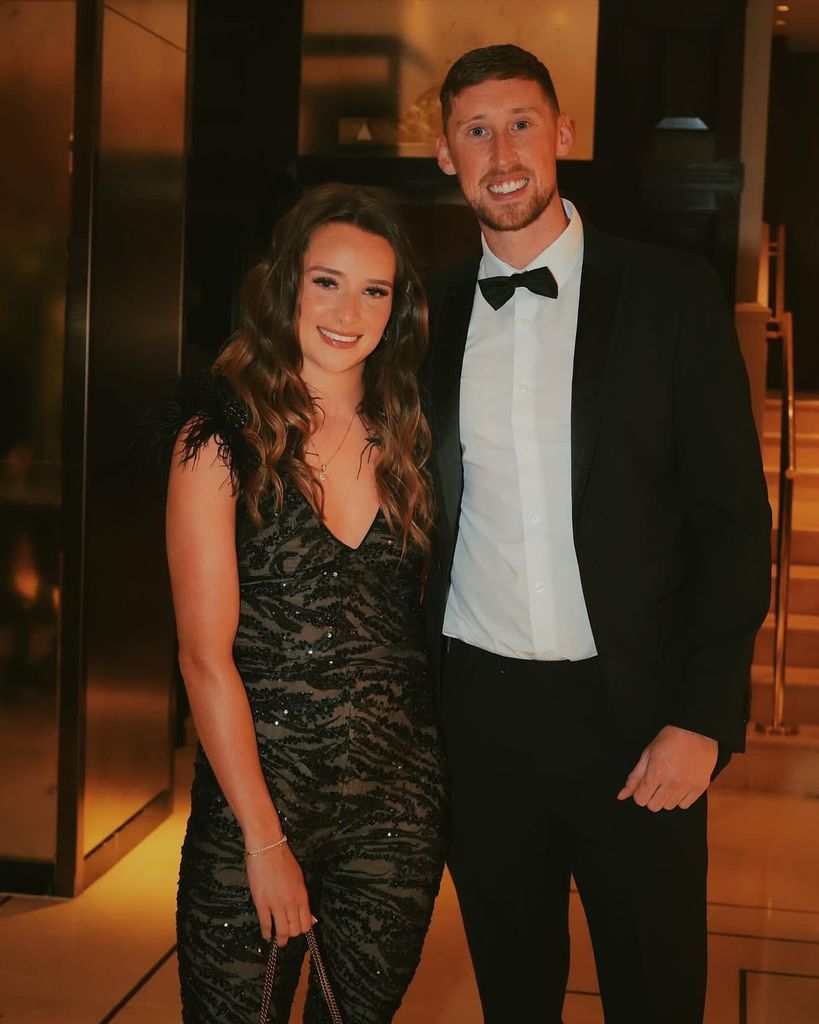 Joe and Ella in black tie