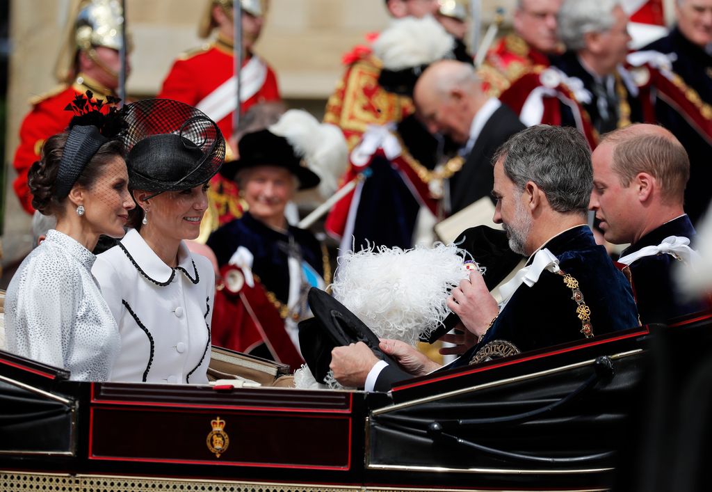Cambridges and Spanish royals at Order of the Garter service