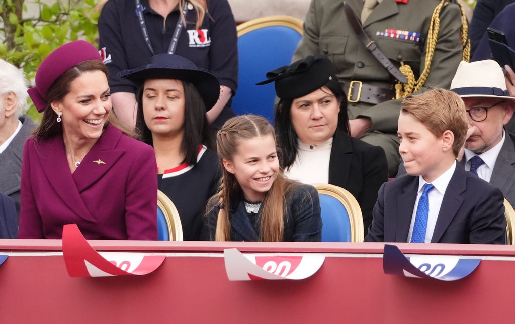 Kate, Charlotte and George on VE Day