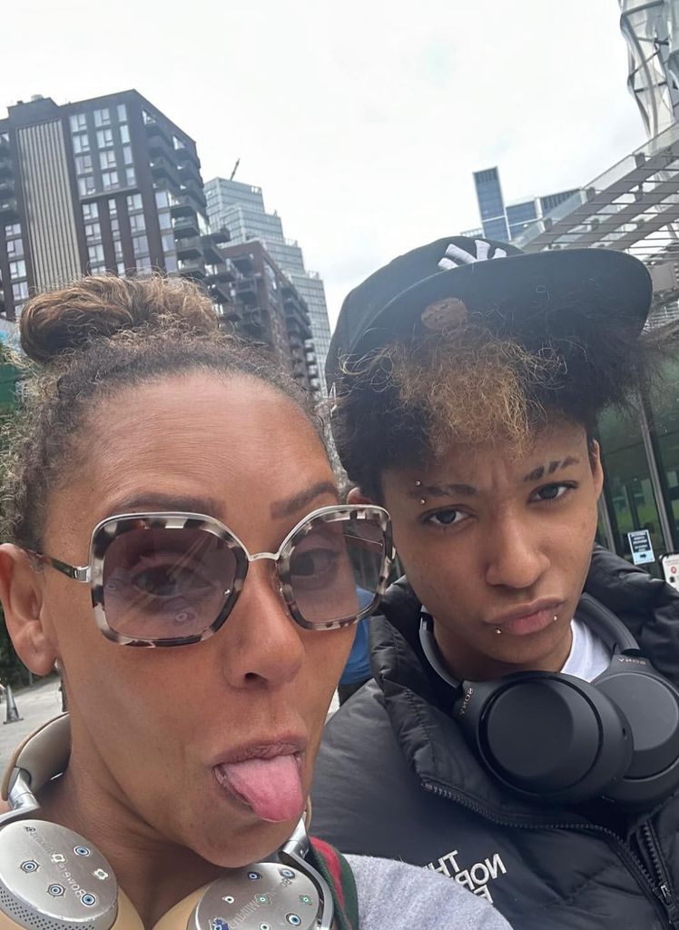 Photo shared by Mel B pictured with her teenager Angel, who she shares with Eddie Murphy, in honor of their 18th birthday on April 3, 2025