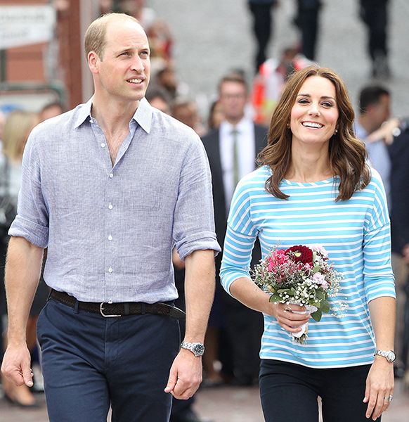 prince william kate middleton casual on tour of poland and germany