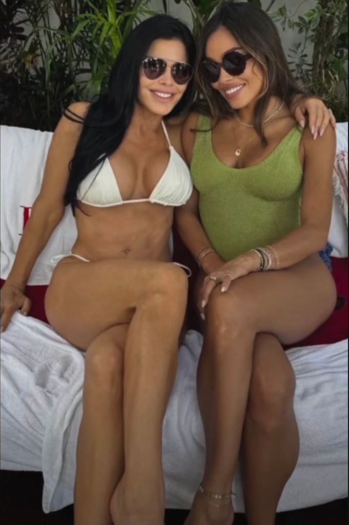 Lauren Sanchez and her ex Tony Gonzalez's wife October show off swimsuit bodies