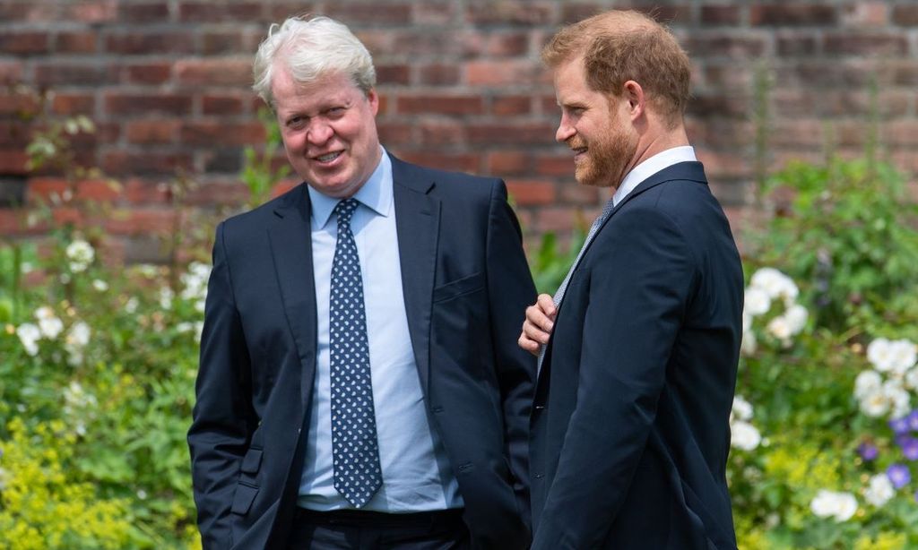 Charles Spencer with nephew Prince Harry