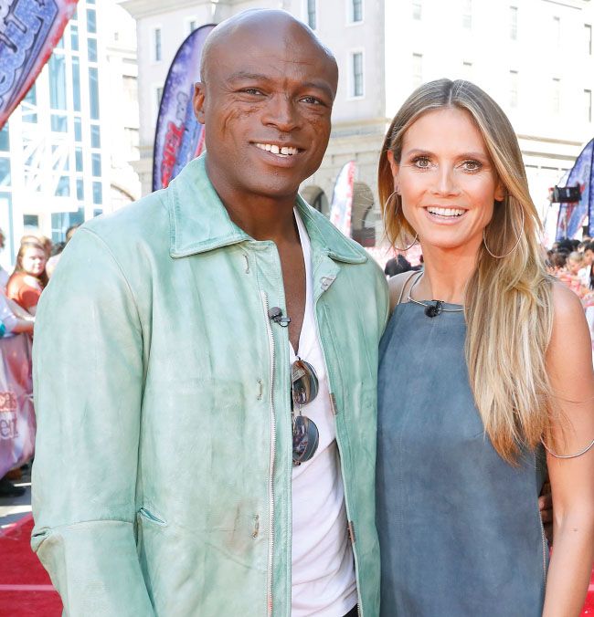seal and heidi klum on the red carpet 