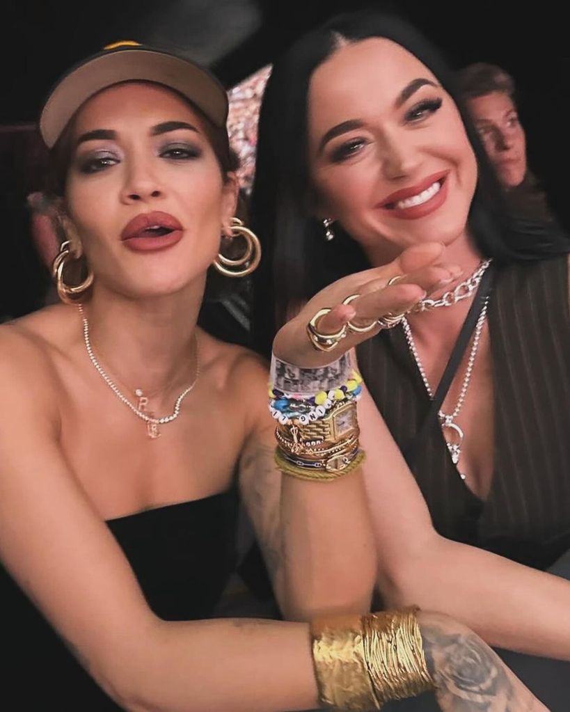 Katy caught up with Rita Ora for the tour