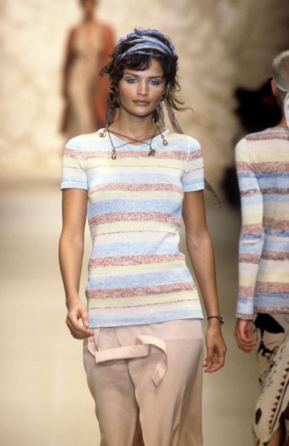 helena christensen runway catwalk nineties supermodel