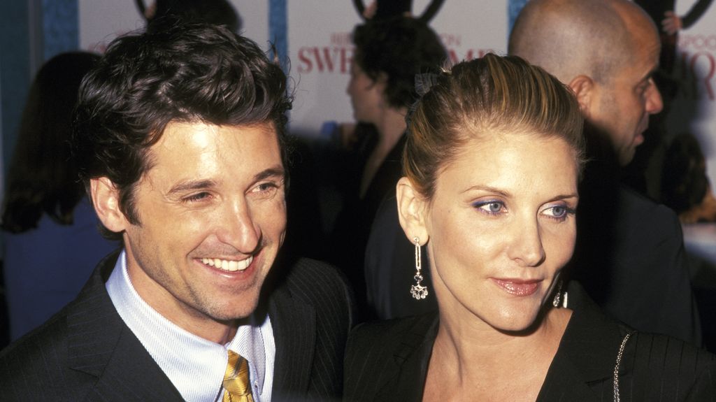 Patrick Dempsey and wife Jillian Dempsey at the Sweet Home Alabama premiere in 2002