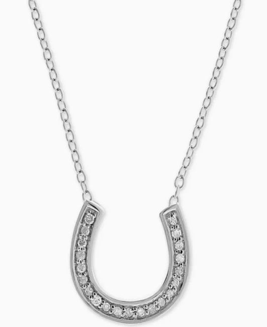 best lucky charm jewelry horseshoe diamond necklace like carrie bradshaw