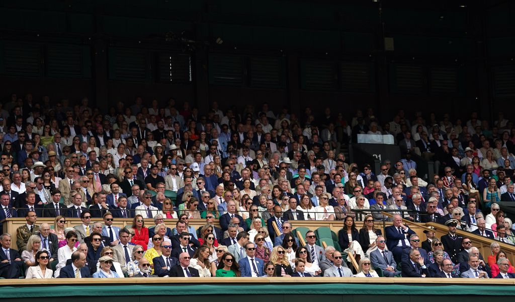 Royal box at men's final Wimbledon