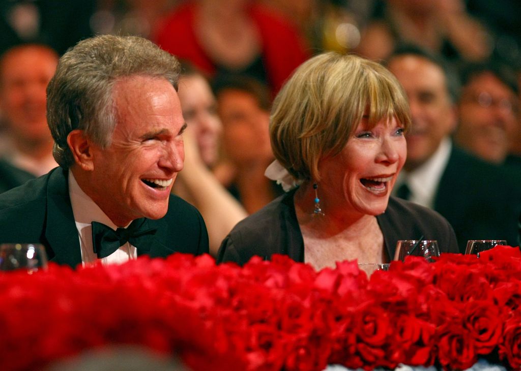 Warren Beatty and sister Shirley MacLaine in the audience during the 36th AFI Life Achievement Award tribute to Warren Beatty