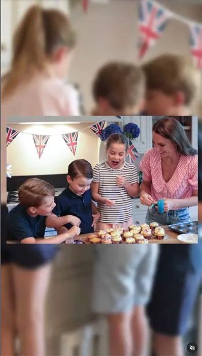 Kate Middleton baking with George, Charlotte and Louis for the Platinum Jubilee