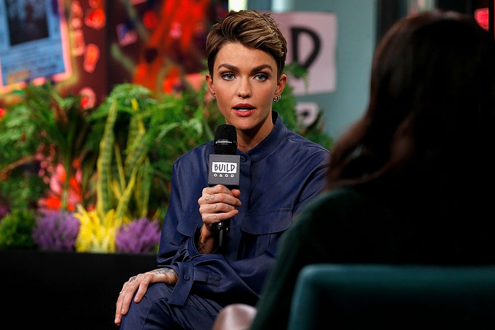 Ruby Rose doing an interview in New York