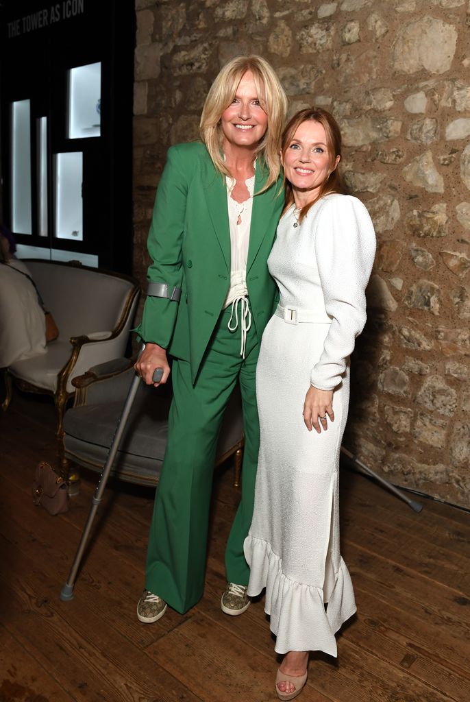 Geri Horner and Penny Lancaster at the Tower of London