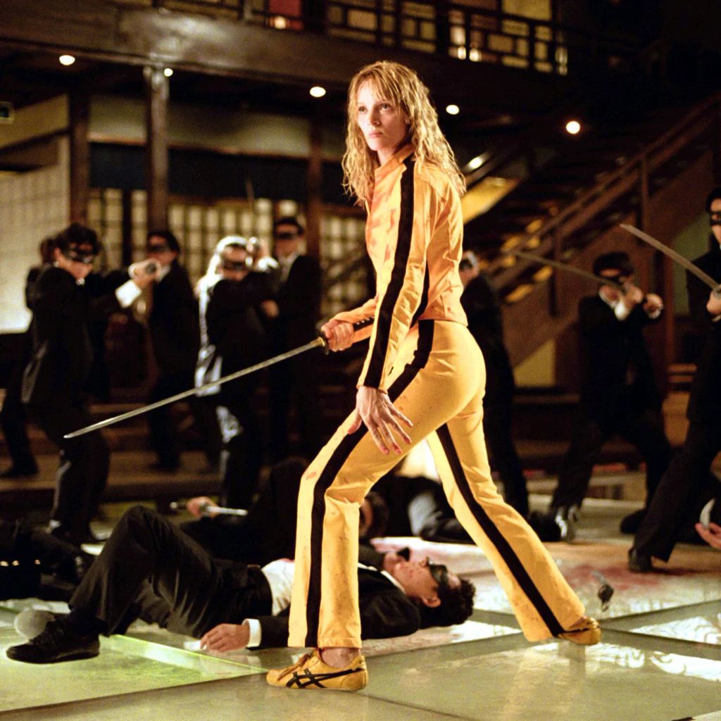 iconic yellow outfit from kill bill