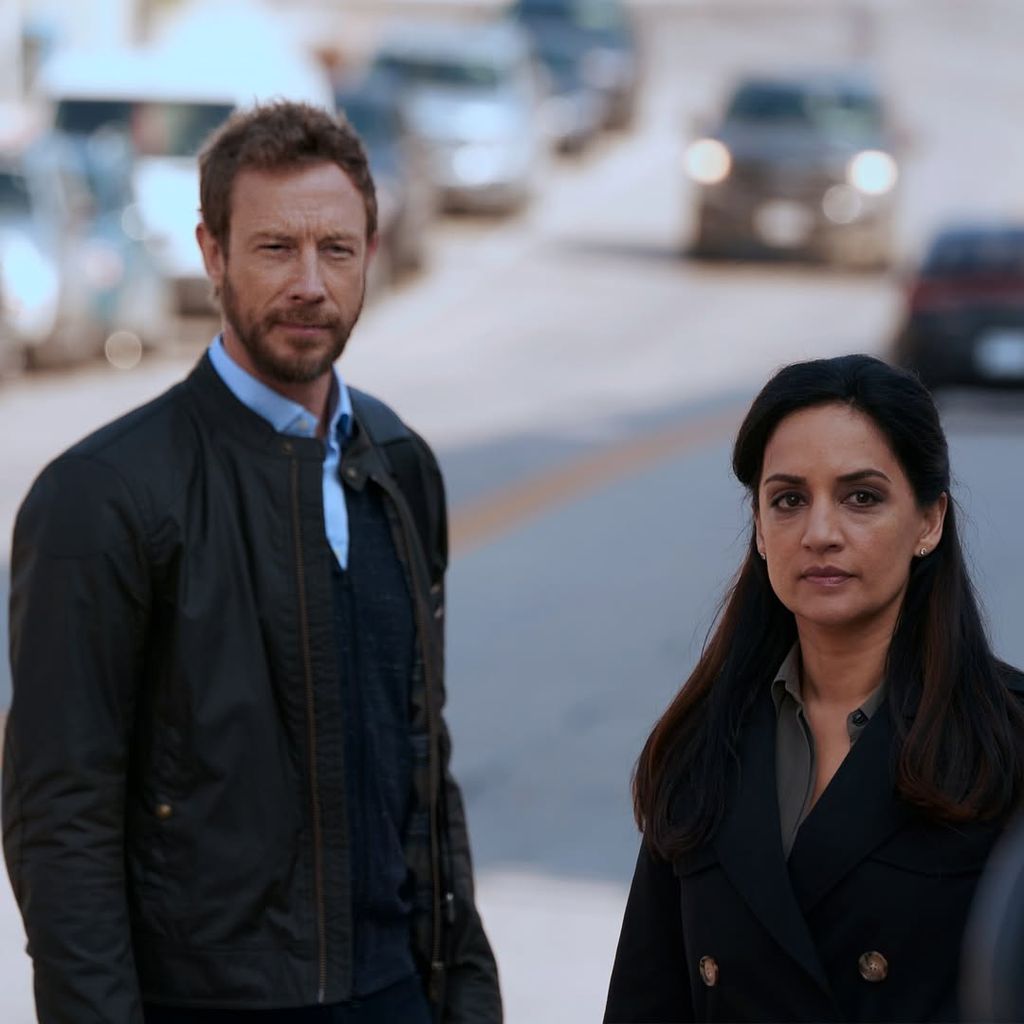 Archie Panjabi stars opposite from Kris Holden-Ried
