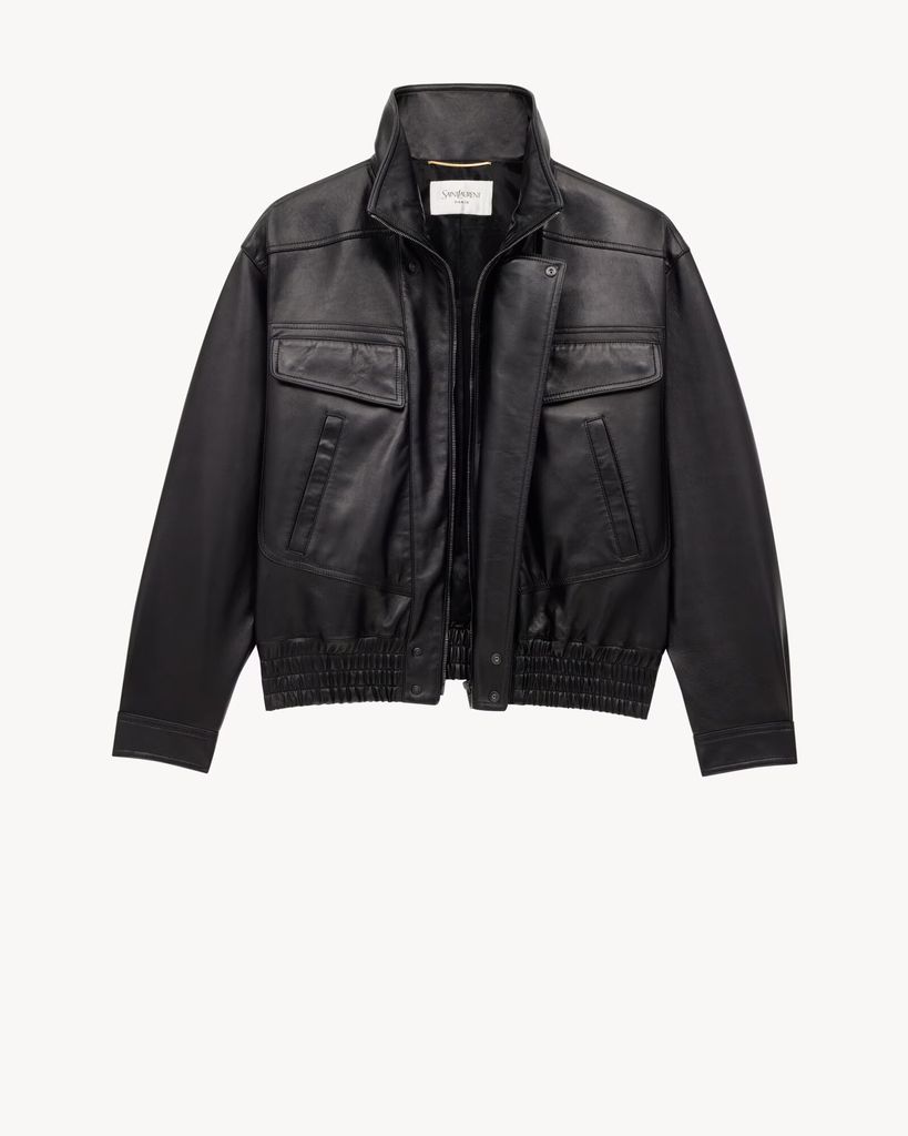 Saint Laurent black leather jacket