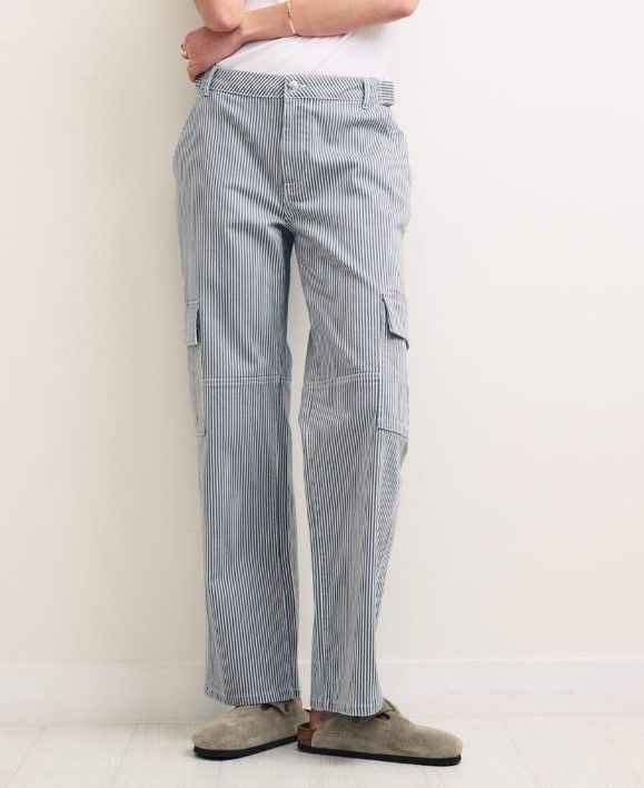 Nobody's Child - striped cargo jeans