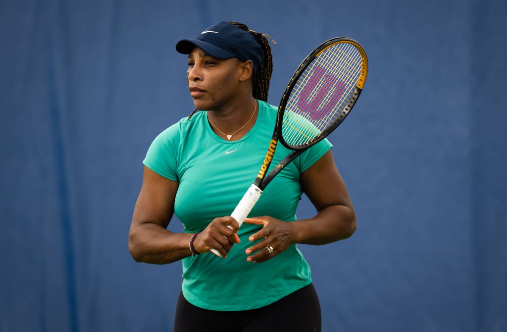 Serena Williams playing tennis