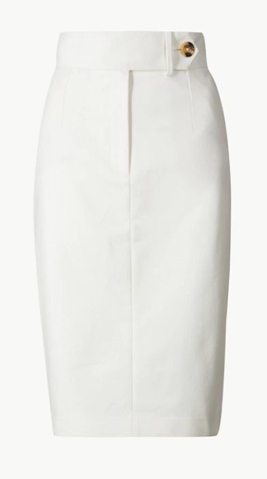 white skirt marks and spencer