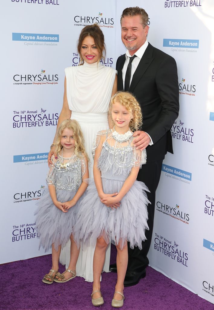 Eric Dane, Billie Beatrice Dane, Rebecca Gayheart-Dane and Georgia Dane attend the 16th Annual Chrysalis Butterfly Ball on June 03, 2017 in Brentwood, California