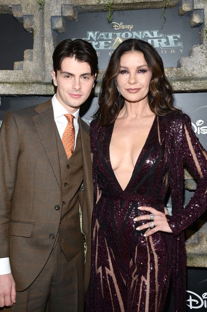 Catherine Zeta-Jones and her son Dylan Douglas 