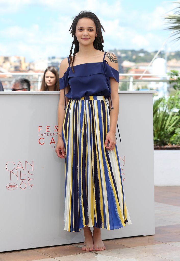 Sasha Lane attends the 'American Honey' photocall during the 69th annual Cannes Film Festival at the Palais des Festivals on May 15, 2016 in Cannes, France
