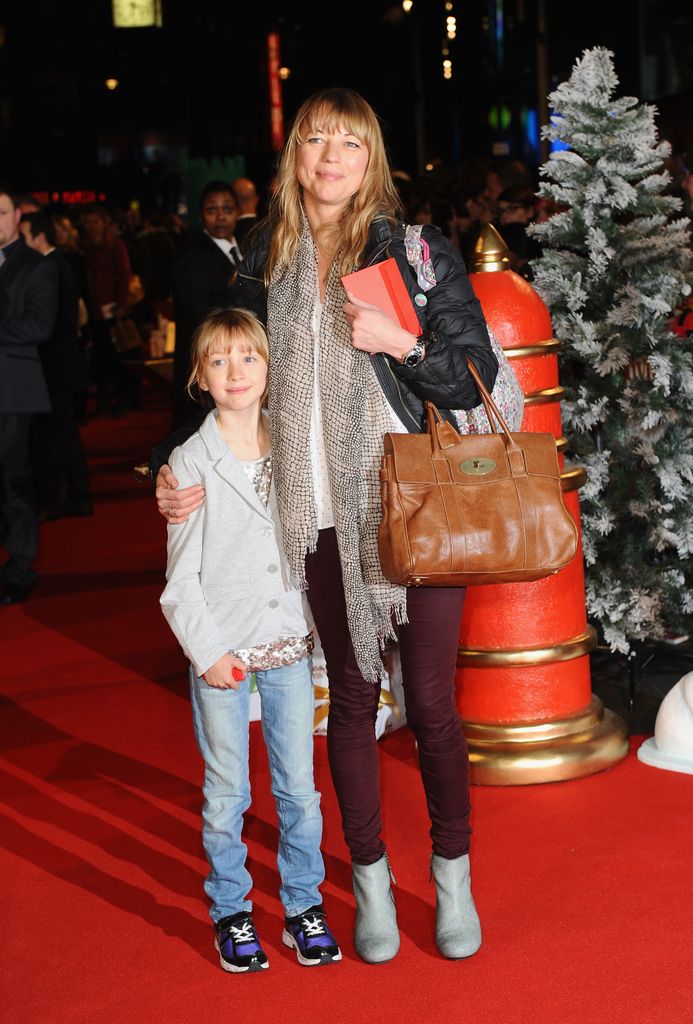 Sara Cox and daughter Lola on red carpet