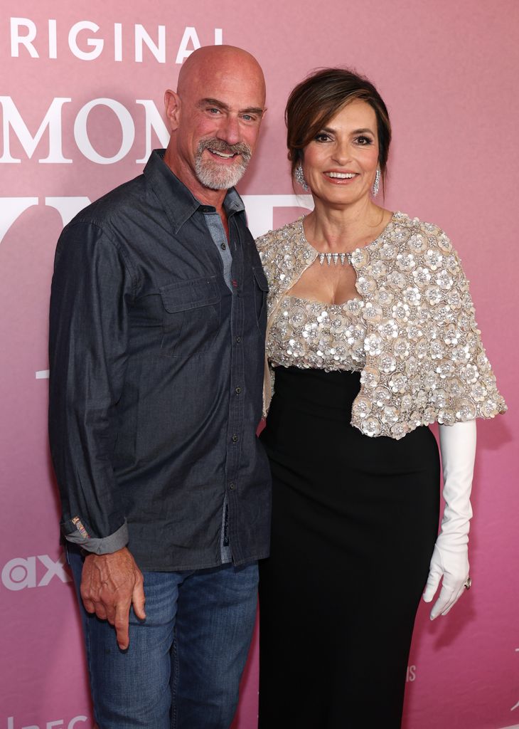 Christopher Meloni and Mariska Hargitay attend the "My Mom Jayne: A Film by Mariska Hargitay" Premiere during the 2025 Tribeca Festival at Carnegie Hall on June 13, 2025 in New York City. (Photo by Dimitrios Kambouris/Getty Images for Tribeca Festival)