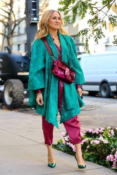 Fendi Re-releases Carrie Bradshaw's Iconic Purple Sequin Baguette