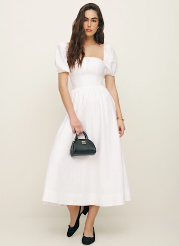 reformation white milkmaid dress 