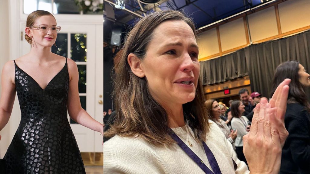 Jennifer Garner got tearful at her daughter's graduation