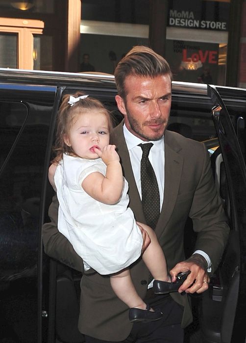 David and Harper  Beckham
