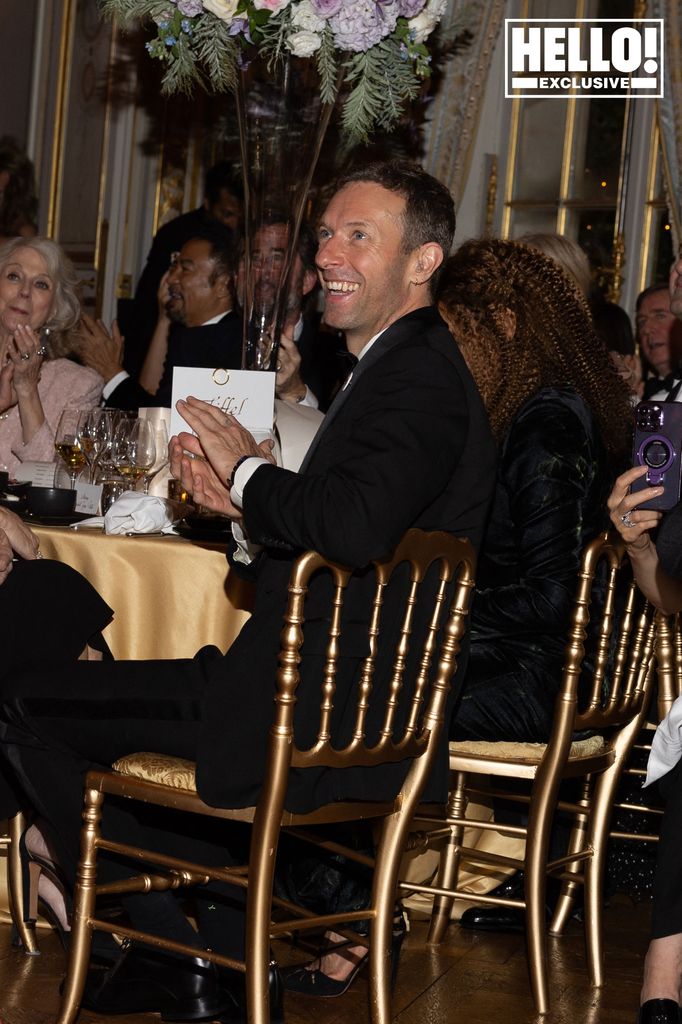 Chris Martin watching daughter Apple at Bal des Debutantes