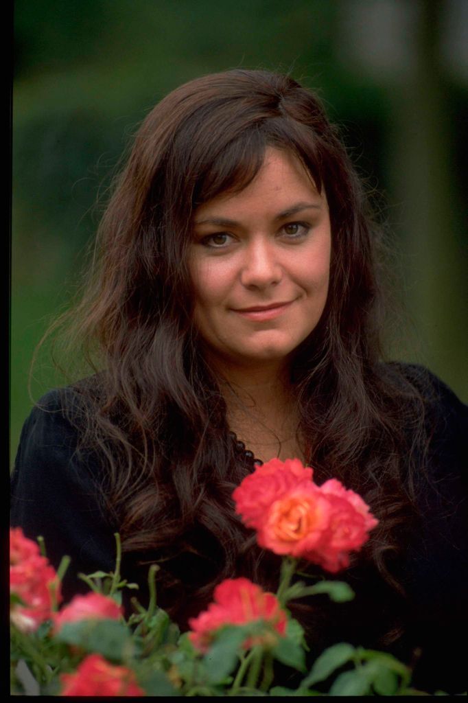 Dawn French in character as Susie on the set of The Comic Strip Presents episode 'Susie', circa 1983