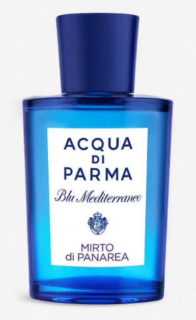 blue bottle of blue mediterraneo