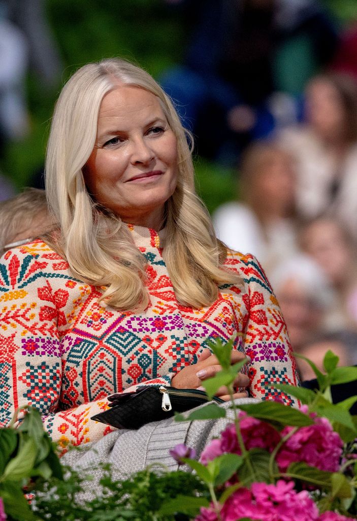 Crown Princess Mette Marit of Norway at Gamlehaugen in Bergen