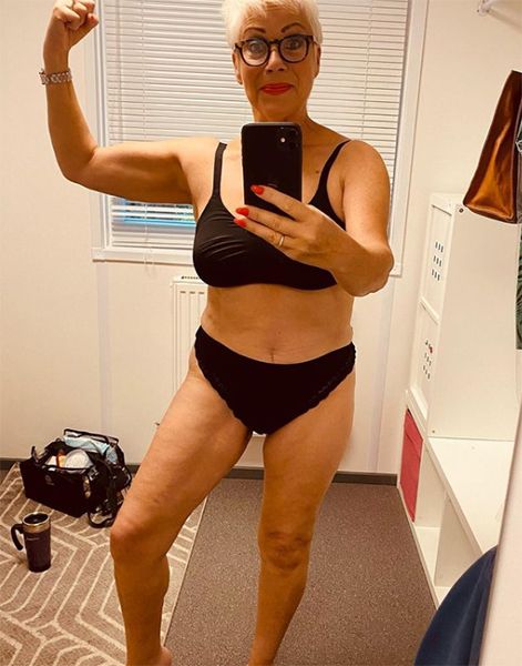 Denise Welch strips down to her underwear and shows the fruits of her  weight loss regime